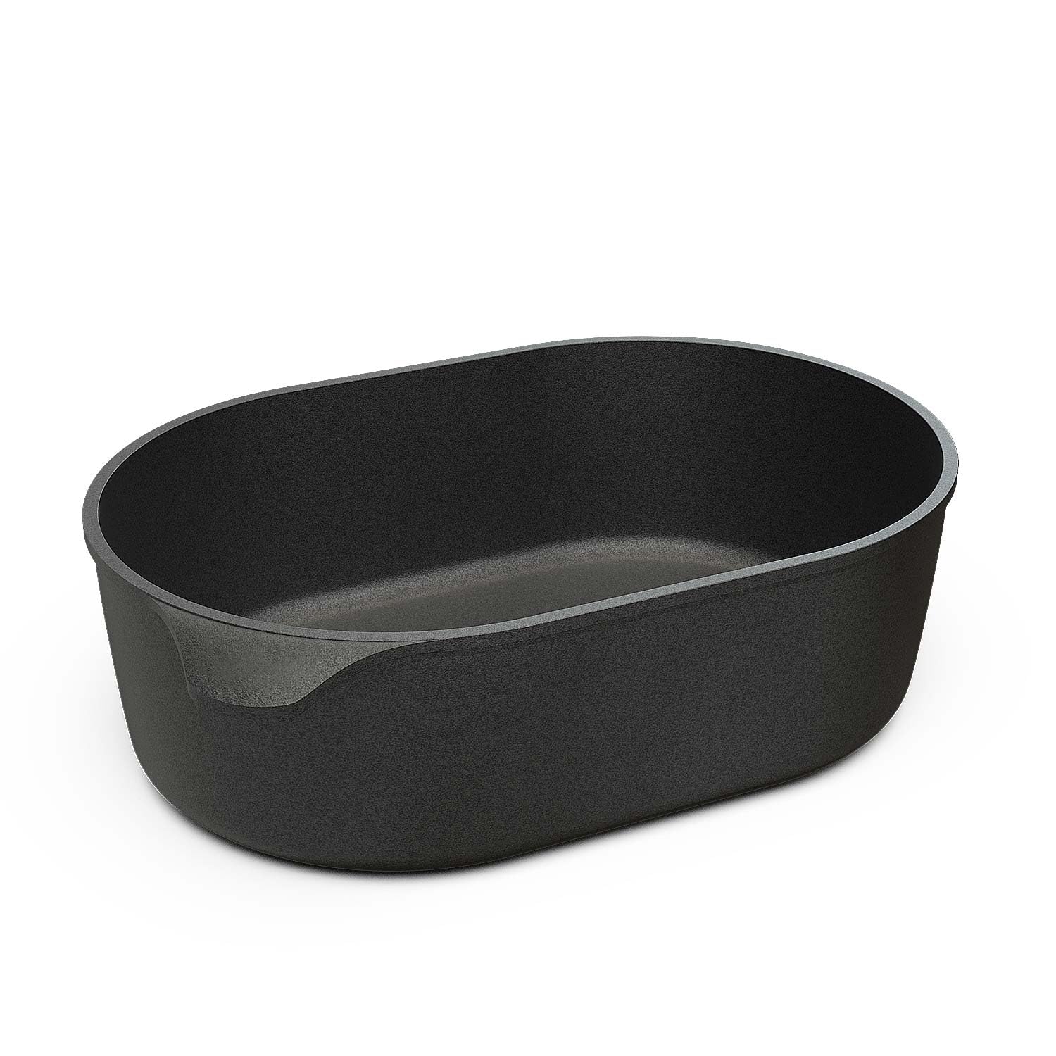 Hoffmann Gänsebräter 40x27 cm – großer Aluguss Bräter 8,5 Liter, antihaftbeschichtet, für Induktion & Backofen, TÜV-geprüfter Schmortopf, LFGB-Zertifiziert (mit Deckel)