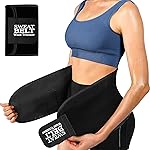 ZPP Waist Trainer for Women and Men, Neoprene Sweat Band Waist Trimmer Belt Stomach Wrap for Workout Black/White