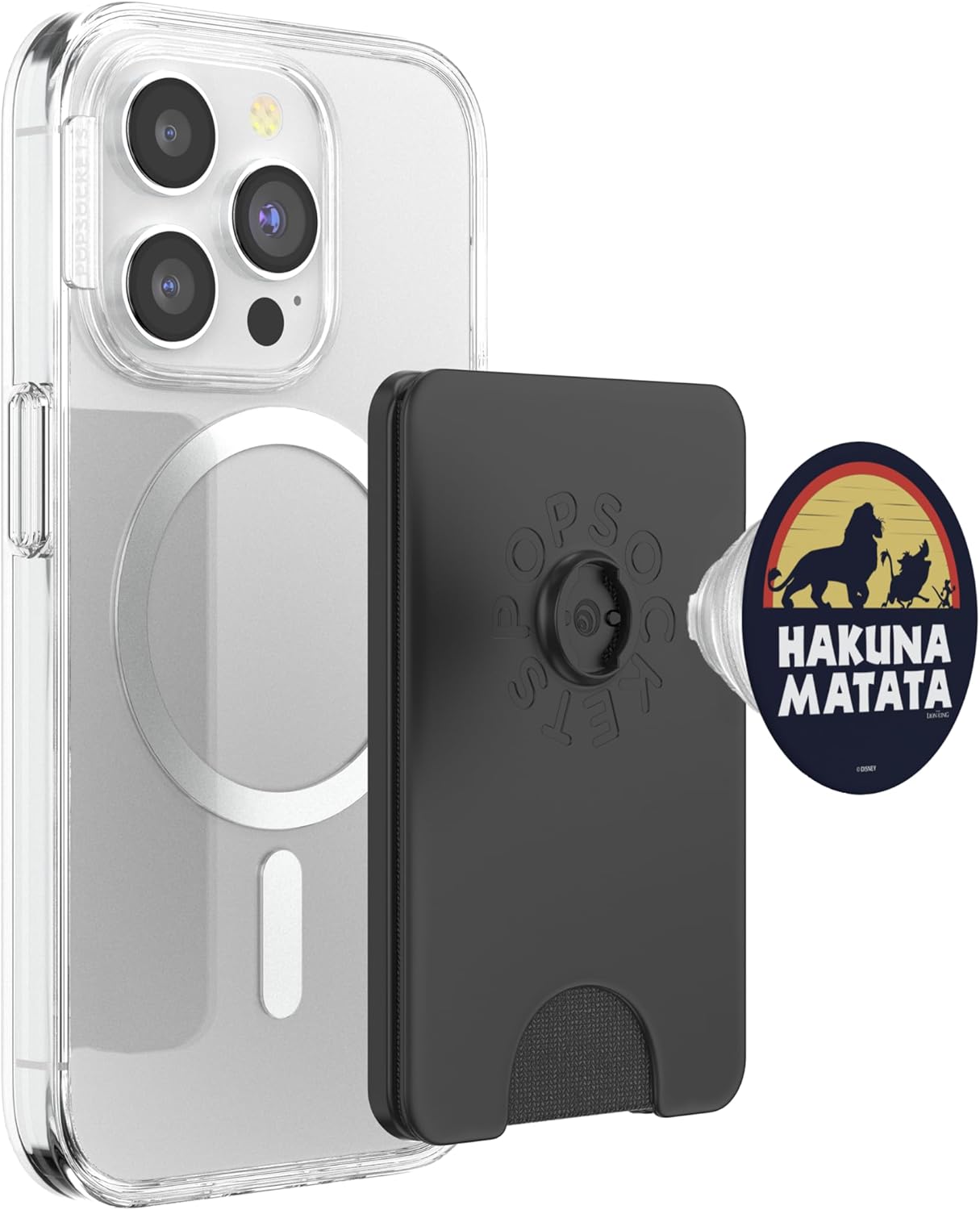 Disney Lion King Simba Timon Pumbaa Hakuna Matata Sunset PopSockets PopWallet for MagSafe