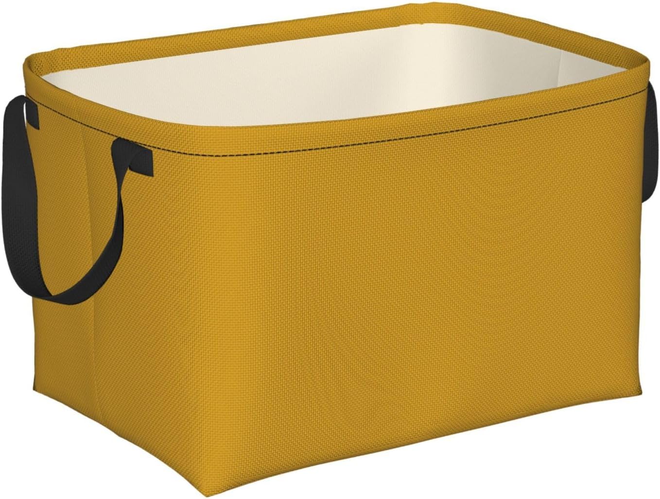 Collapsible Storage Basket for Shelves, Decorative Closet Bin with Handles