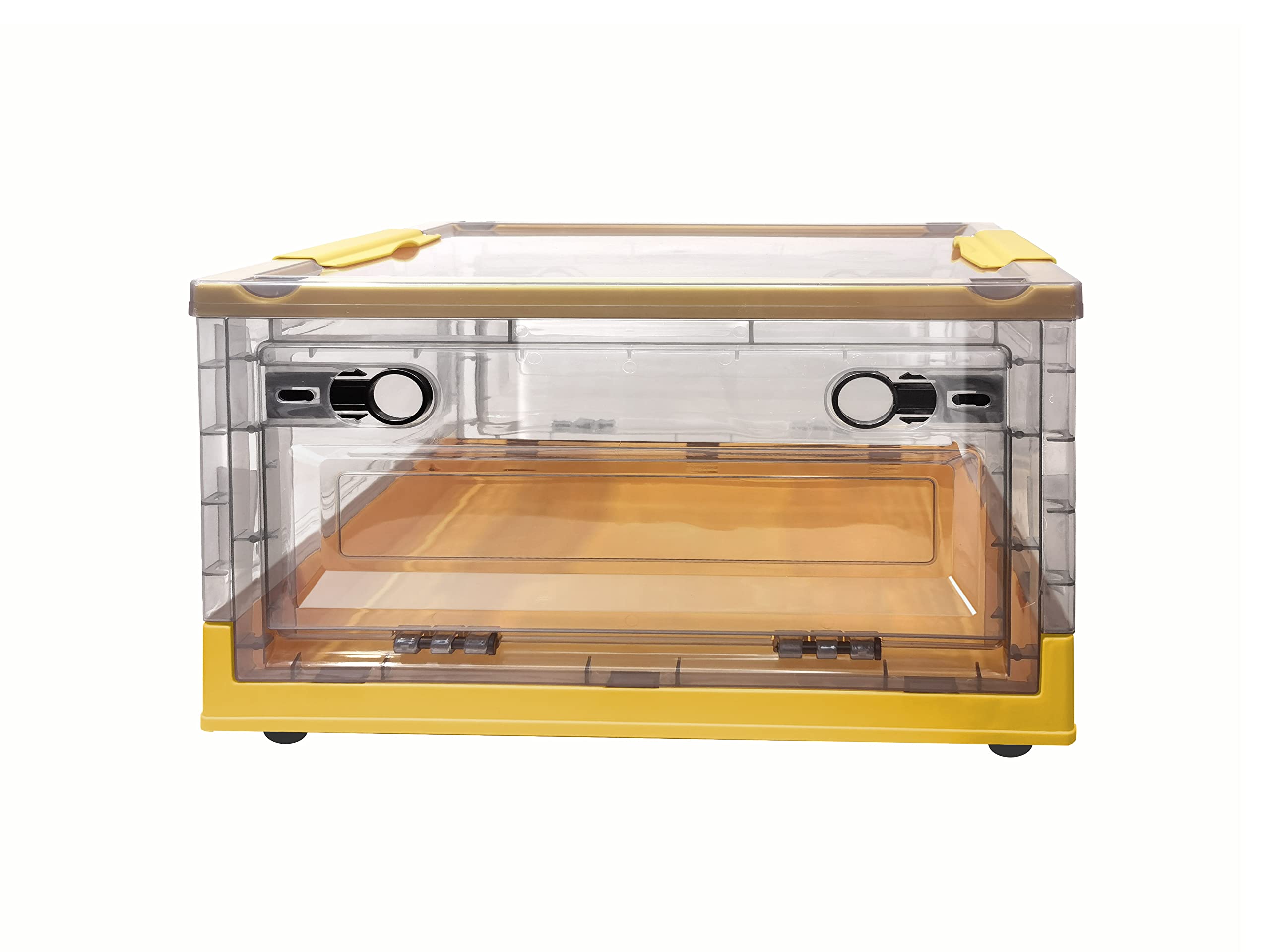 Small Size Upgraded Car Trunk Organizer With Lid, Three-Sided Door Stackable Car Organizers And Storage, Suv Trunk Organizer For Camping, Travel, Groceries, Sports, Home, Tailgating