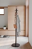 Vista 4 de Umbra Pilar, perchero, negro/nogal