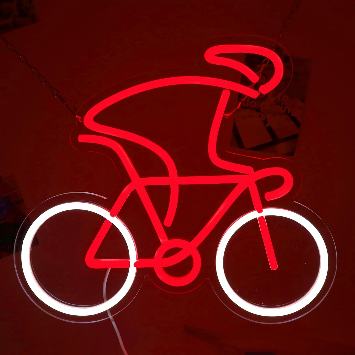 Bicycle Neon Sign Bike LED Light Dimmable Wall Decor for