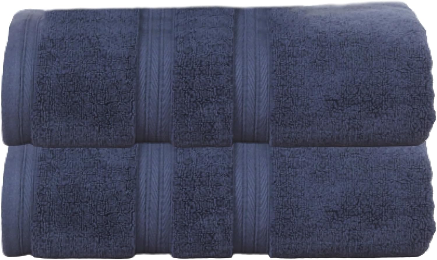 Home Weavers Elegance Essentials 550GSM 100% Cotton Zero Twist Super Absorbent Bath Towel Set (2 Bath Towel, 2 Hand Towel & 4 Washcloth) - (Set of 8), Black