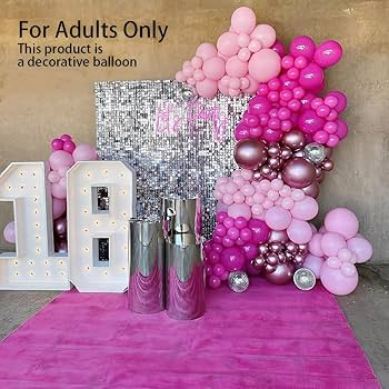 Amazon | ピンクバルーン メタリックピンクバルーン 50個 12