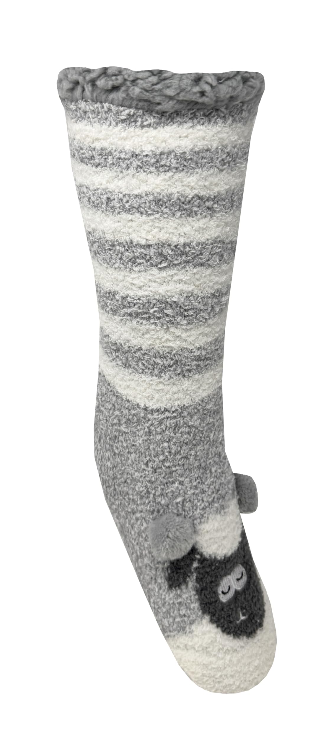 Since 2013 Bramble Women's Grey Sheep Bramble Cosy Lounge Slipper Sock | 1 Pair | U.k. Size 4-7 | Non-Slip Socks, Lounge Socks (Uk, Numeric, 4, 7, Regular, Regular, )