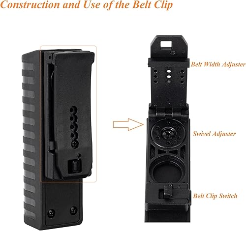 Miniatura 6 de TACNEX Soporte universal para bastón con cinturón de servicioMOLLE Clip Policía Baton Holster 16"-21"-26" Bolsa telescópica de bastón ASP Portador