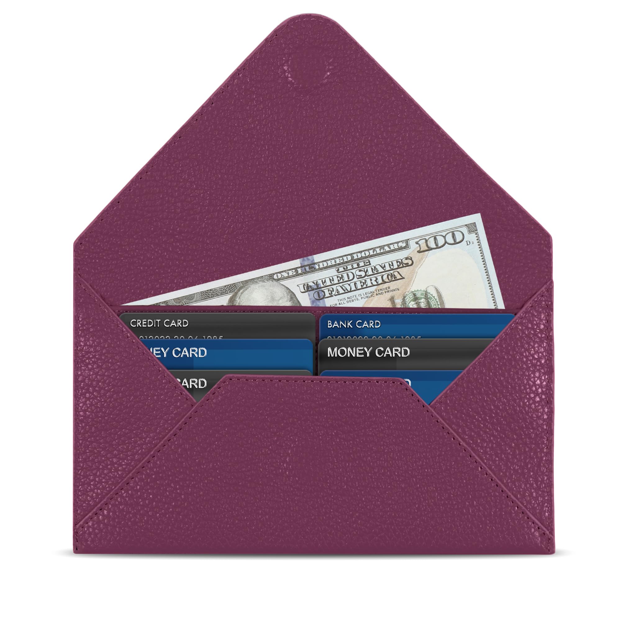 Otto Angelino portafoglio in vera pelle e porta carte di credito - portafolgio da viaggio stile-busta - scompartimenti multipli per denaro, Smartphone - Blocco di RFID - Unisex