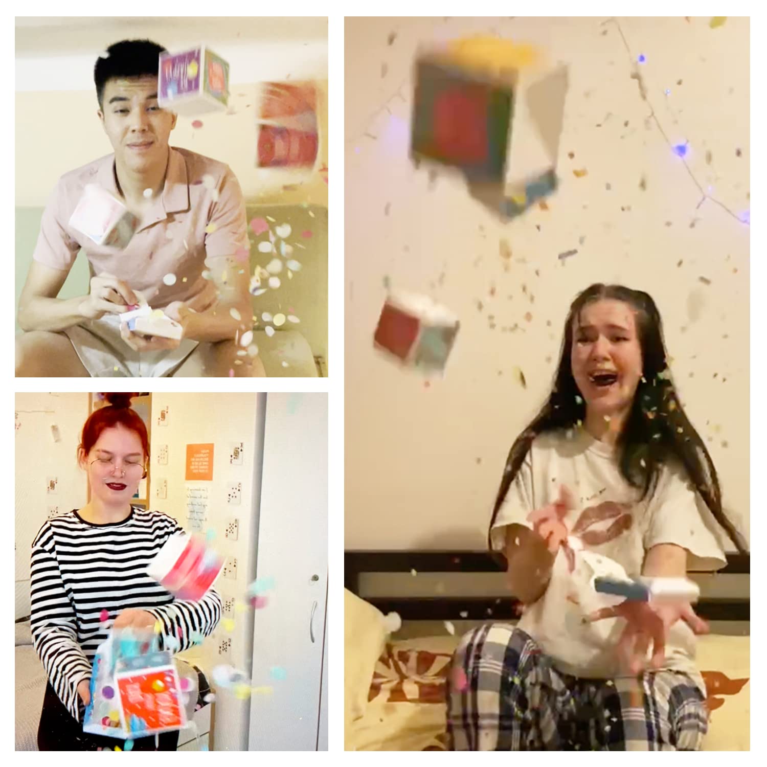 Biglietto Auguri Esplosivo Notta&Belle - Con Coriandoli E Glitter, Sorpresa Compleanno, Design Boom! - Foto 4