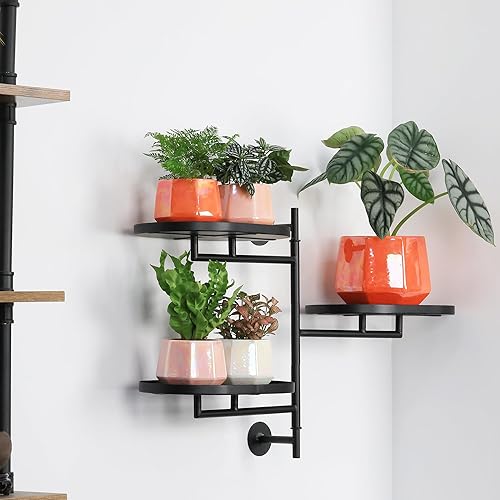 Miniatura 7 de Maceta de cerámica de 6 pulgadas + 4 pulgadas para plantas de interior, macetas con orificio de drenaje, maceta minimalista moderna para suculentas
