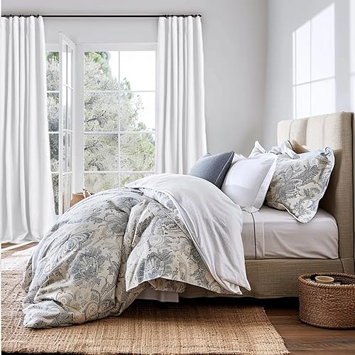 Miniatura 2 de INOVADAY Cortinas térmicas para puerta corredera 100% opacas, extra anchas, de lino, con textura, para puerta corrediza de vidrio (100 pulgadas de