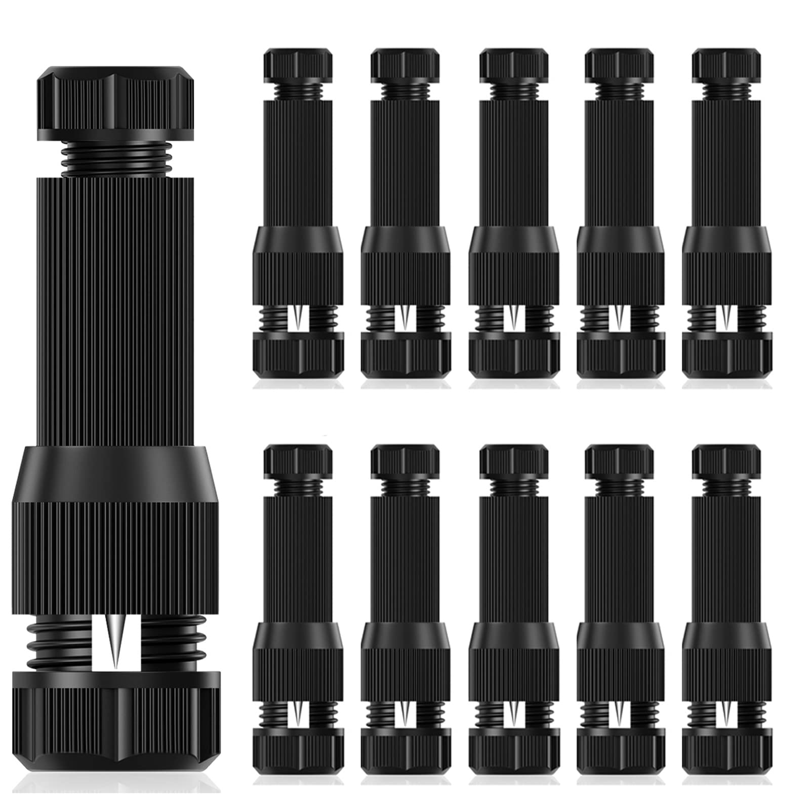 iCreating 10Pack Low Voltage Wire Connector AC 13V, Landscape Lighting Connectors Waterproof for 12/2 14/2 Gauge Cable Low Voltage Connector for Outdoor Path Lights Spotlights In-Ground Lights-image-24