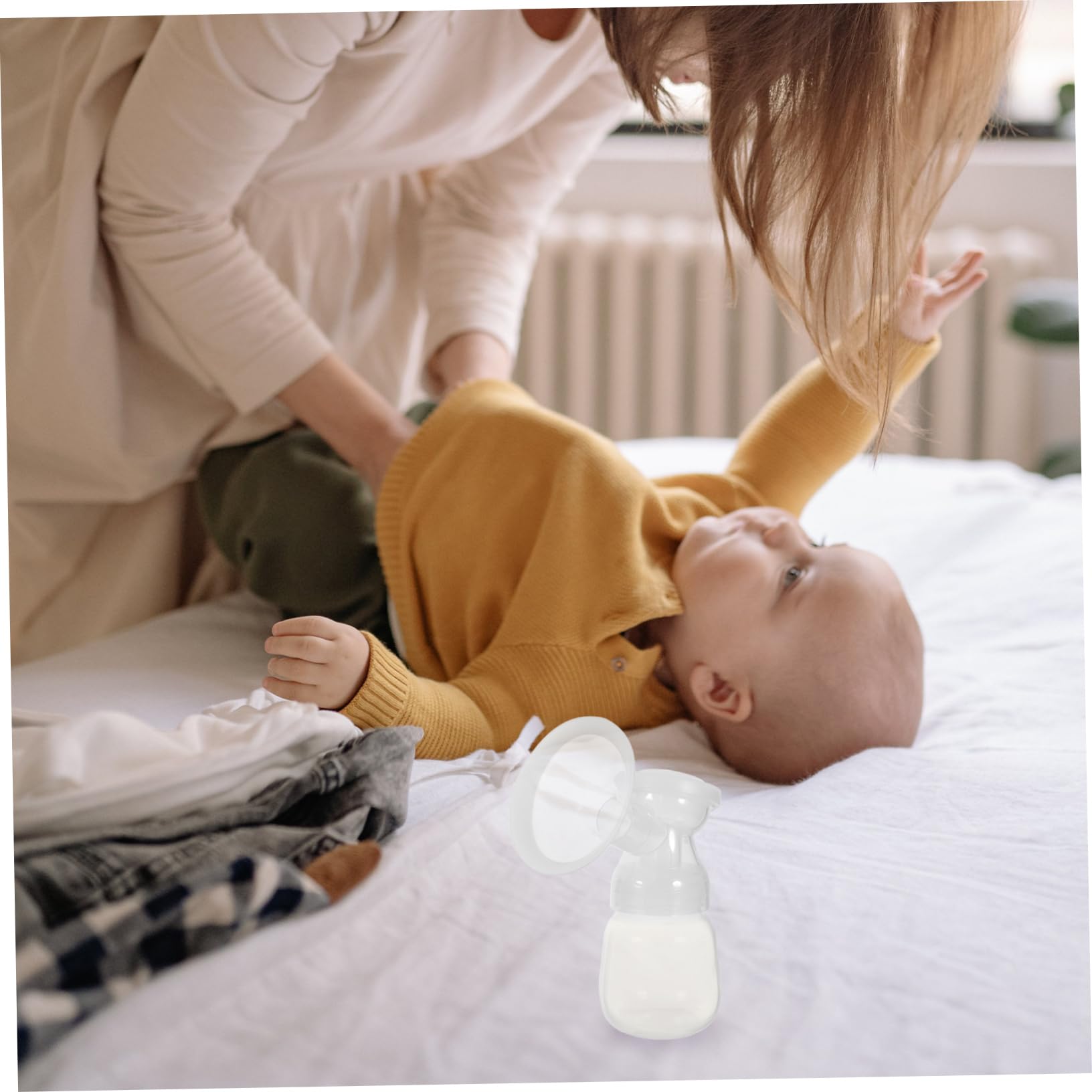 Tiralatte Elettrico Doppio Silenzioso Ricaricabile 1200mah per Mamme Pompa Pp e Silicone