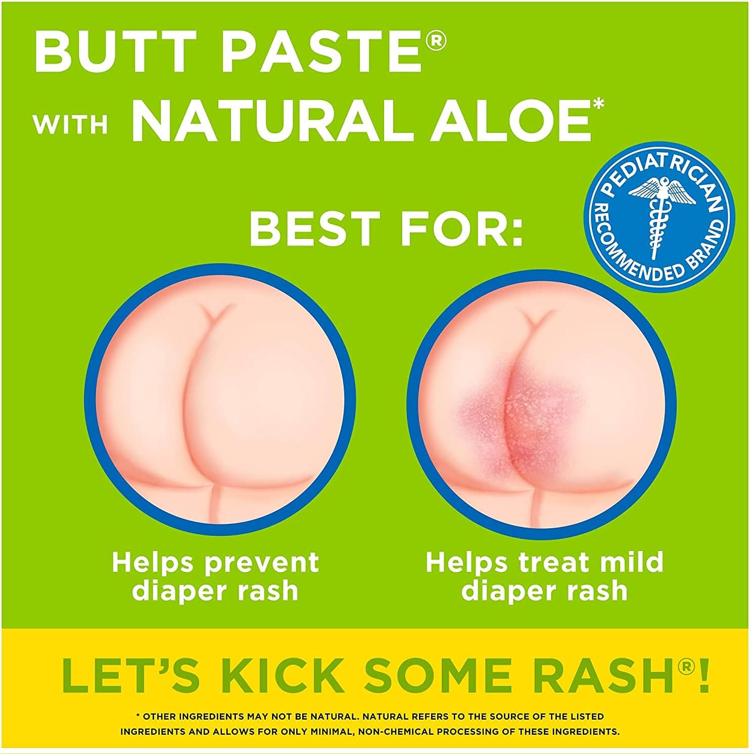 Boudreaux's Butt Paste Diaper Rash Ointment, With Natural Aloe, 4 Oz : Baby