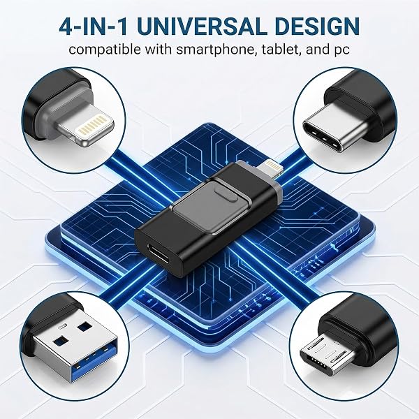 Clé USB pour Iphone, 2 pièces Cle USB pour Iphone Stockage, U SB pour Iphone Stockage, C Le US B pour Ipone, pour Cl e U SB, Utilisé pour Stocker des Photos, des vidéos et des fichiers (Noir). - 3
