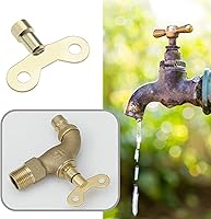 Vista 2 de Create idea Llave de válvula de radiador de llave de grifo de 0.236 in 0.276 in Interruptor de perilla de agua multifuncional para fábrica jardín