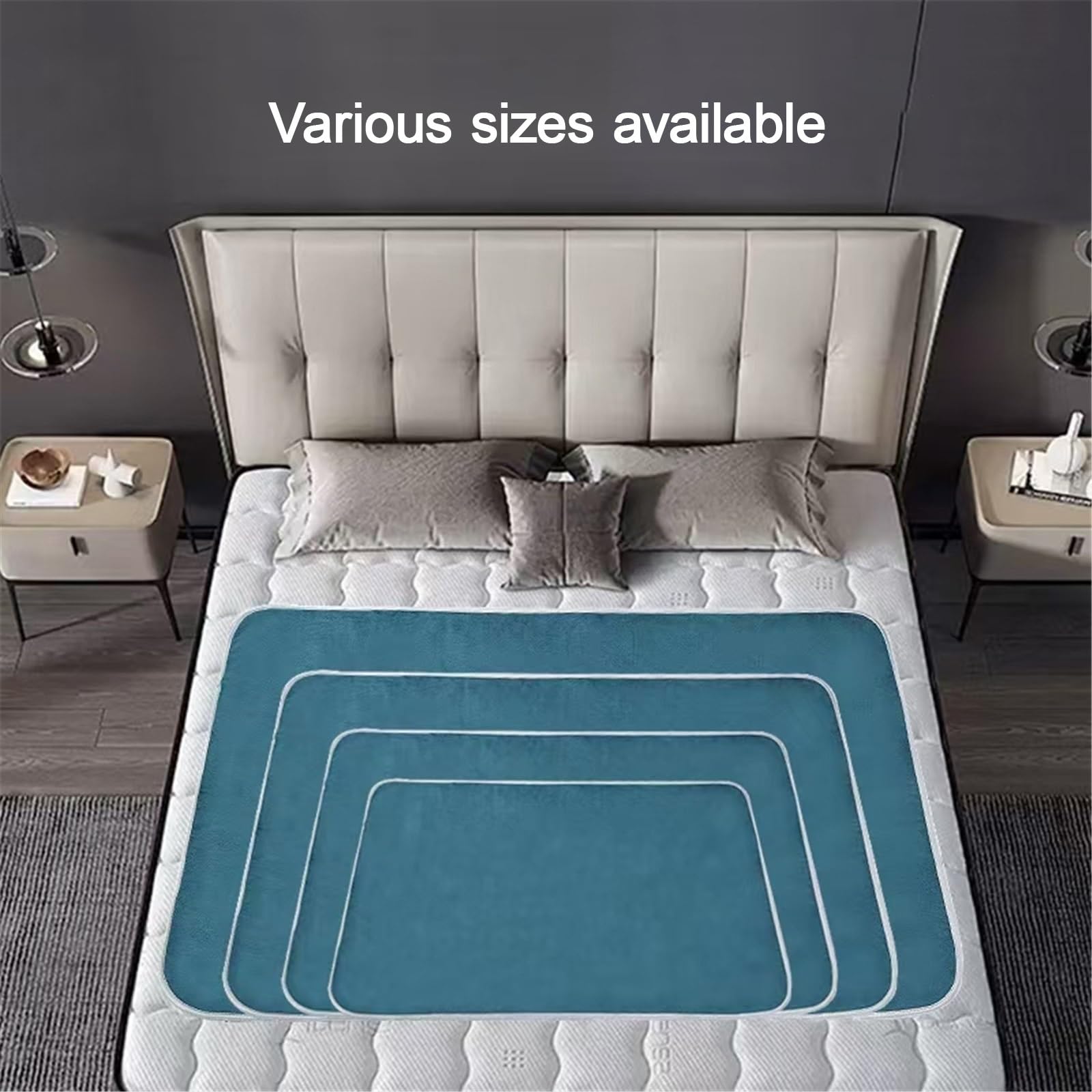Empapadores Cama Adultos Impermeables Protector Colchon para Niños Empapador Reutilizable Resistente Al Agua(Pink,120 * 200cm)