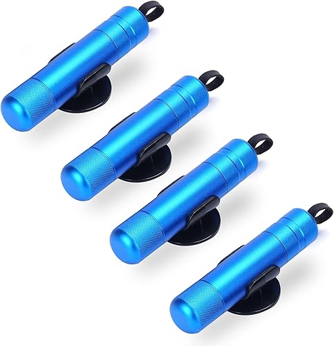 Miniatura 9 de Rompedor de vidrio para automóvil, cortador de cinturón de seguridad y cinturón de seguridad, herramienta de punzón de emergencia para escape de