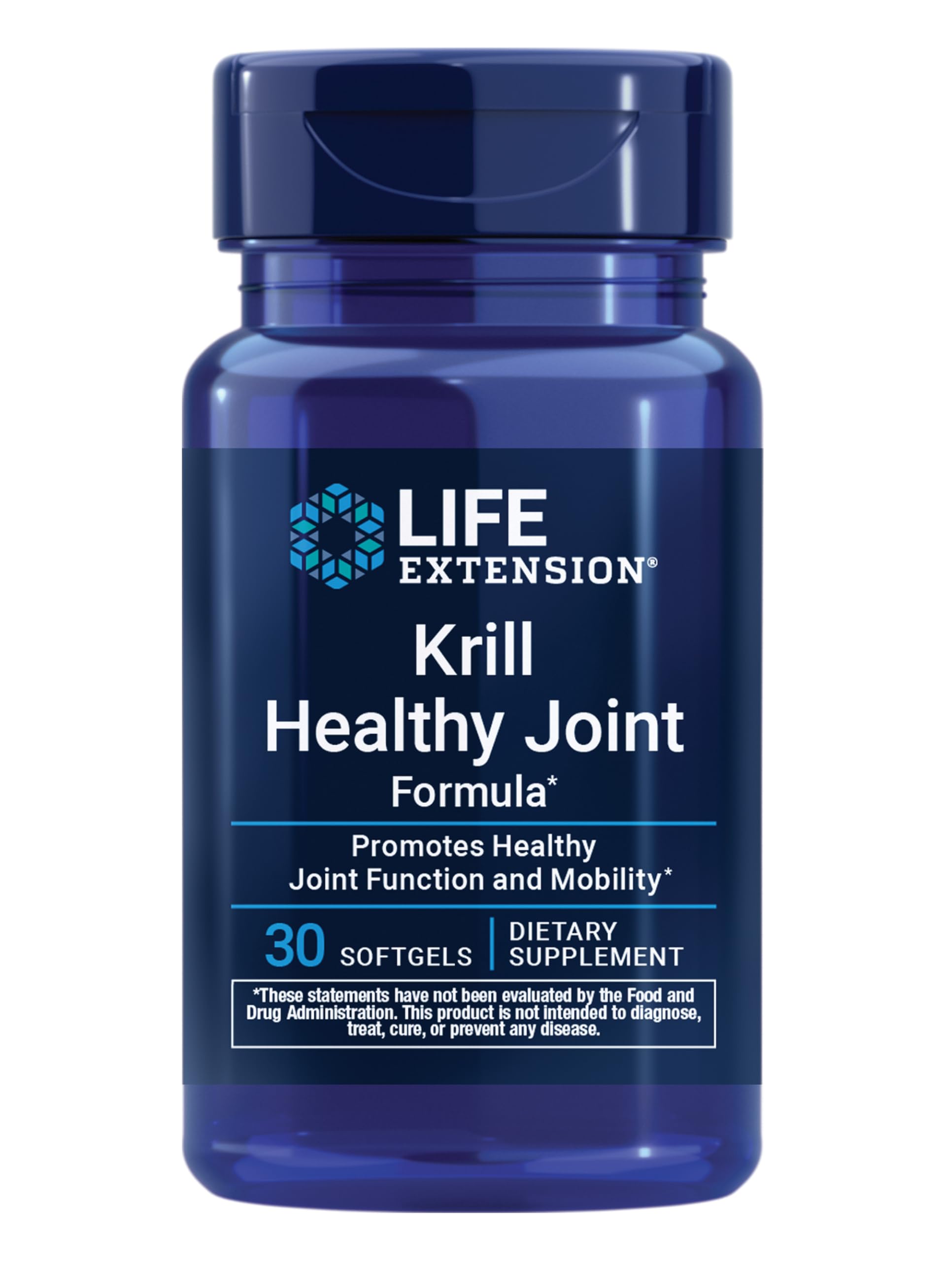 Krill Healthy Joint Formula, Krill Oil, hyaluronic Acid, The carotenoid astaxanthin for Healthy Joints, Healthy Body, Gluten-Free, Non-GMO, 30 softgels