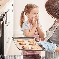 Vista 6 de WMKGG 200 piezas de papel pergamino sin blanquear para hornear, hojas de papel pergamino precortadas de 9 x 13 pulgadas para cocinar, asar a