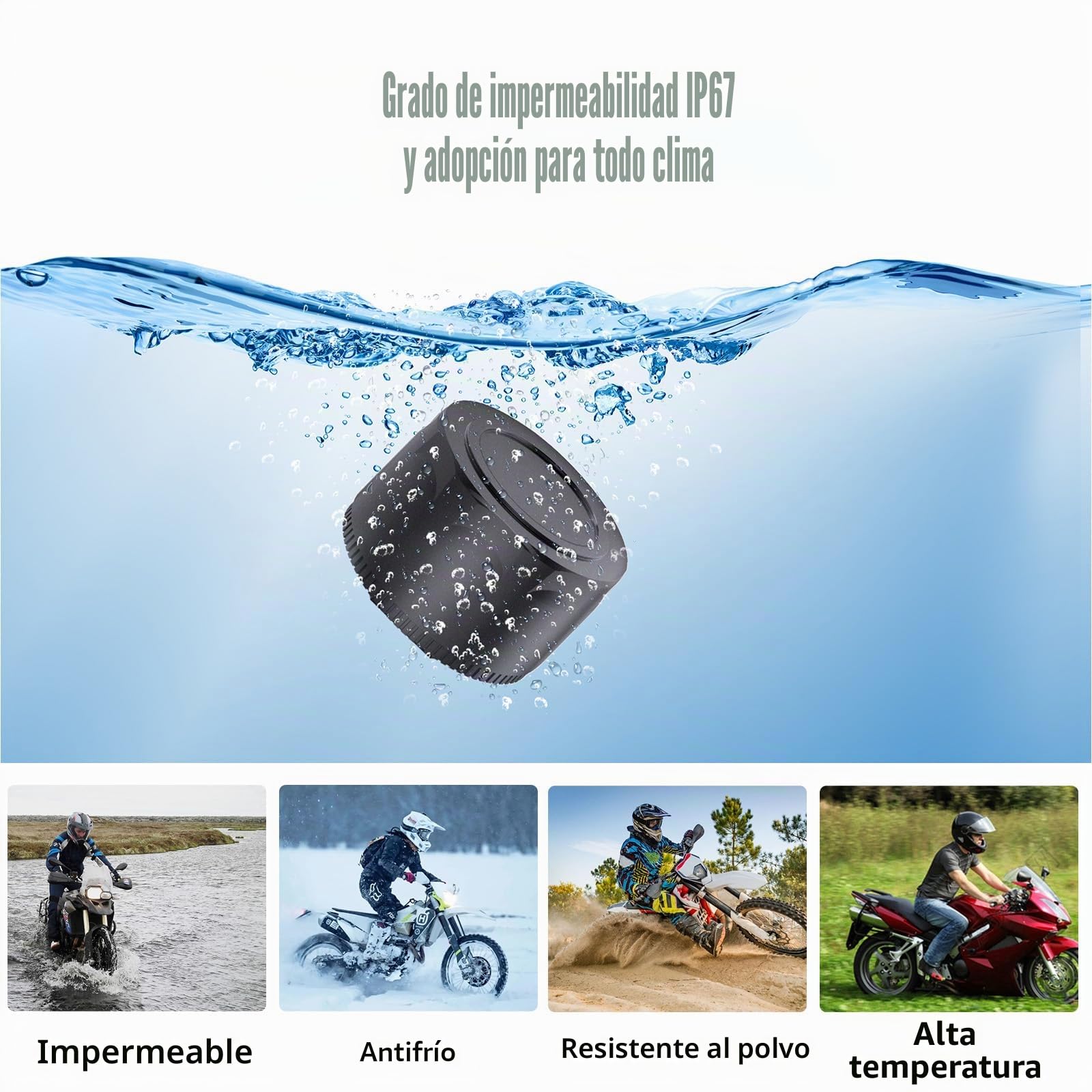 OBEST Sistema de Control de Presión de Neumáticos, Motocicleta TPMS con Aplicación, 2 Sensores Externos, Bluetooth 5.0, Inalámbrica y Detector de Temperatura, Compatible con iOS y Android