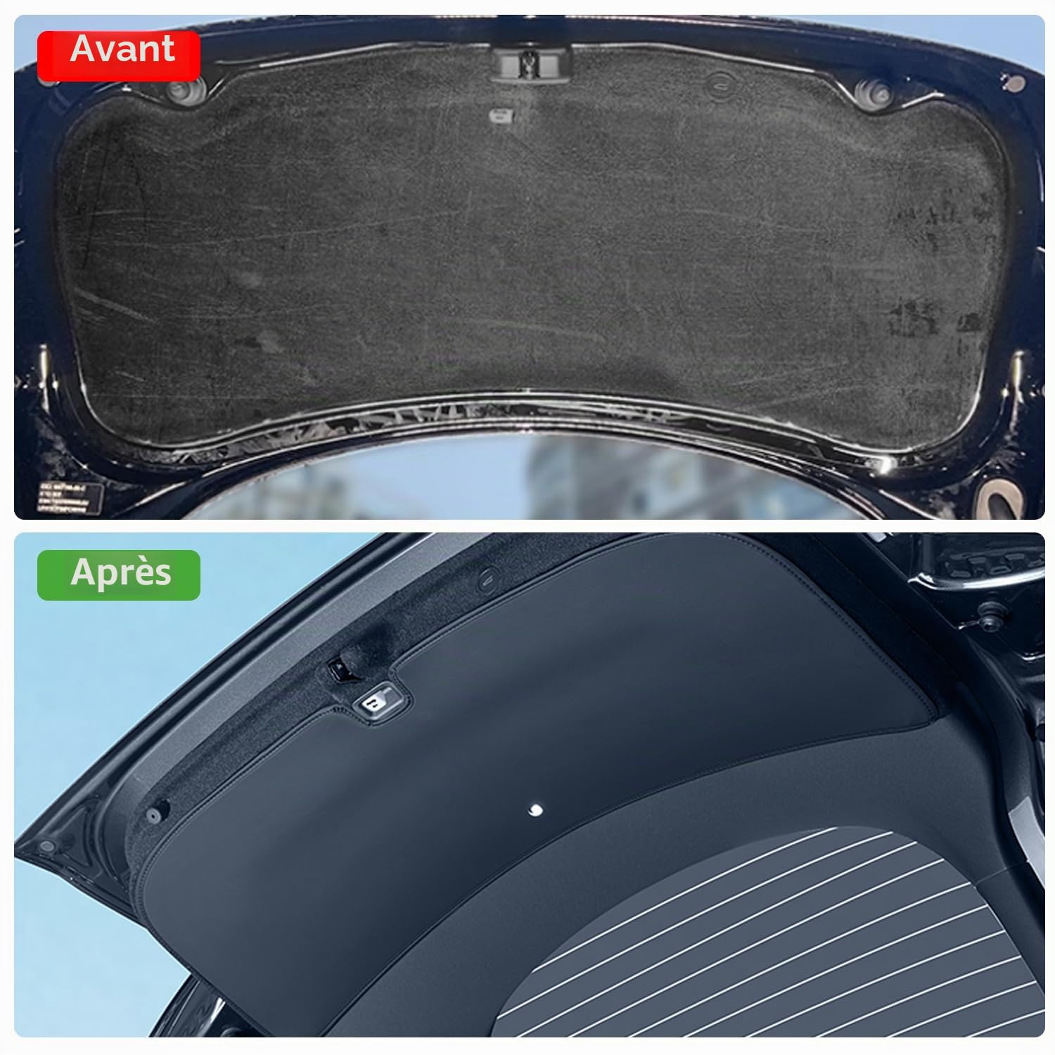 TOPABYTE Tapis de Hayon de Coffre Arrière pour Tesla Model Y Juniper 2025 2026 Tapis de Protection en Cuir pour Hayon Arrière pour Toutes Les Saisons Intérieur Tous Temps