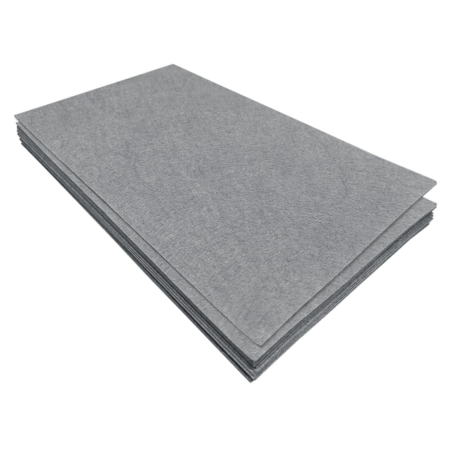 Jtnohx Grey Stiff Felt Sheets, 11 Pcs Felt Fabric, 17.78×28.7Cm Colour Fabric Square For Crafts, Craft Material For Sewing (Grey)