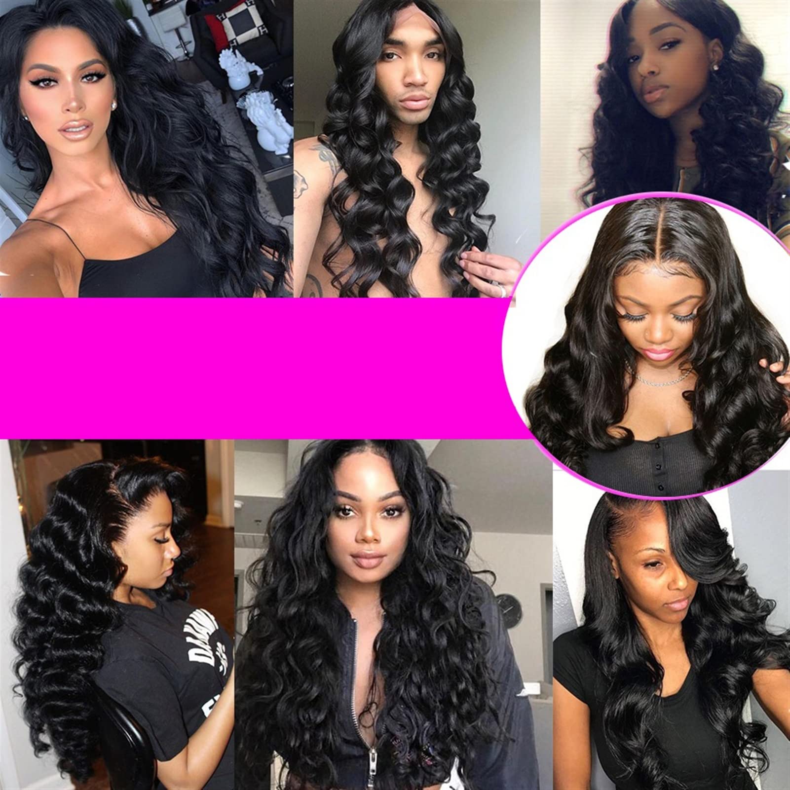 REMY HAIR FASHION Graues Echthaar 3 Bündel Mit 4x4 Verschluss – Brasilianisches Remy Haar