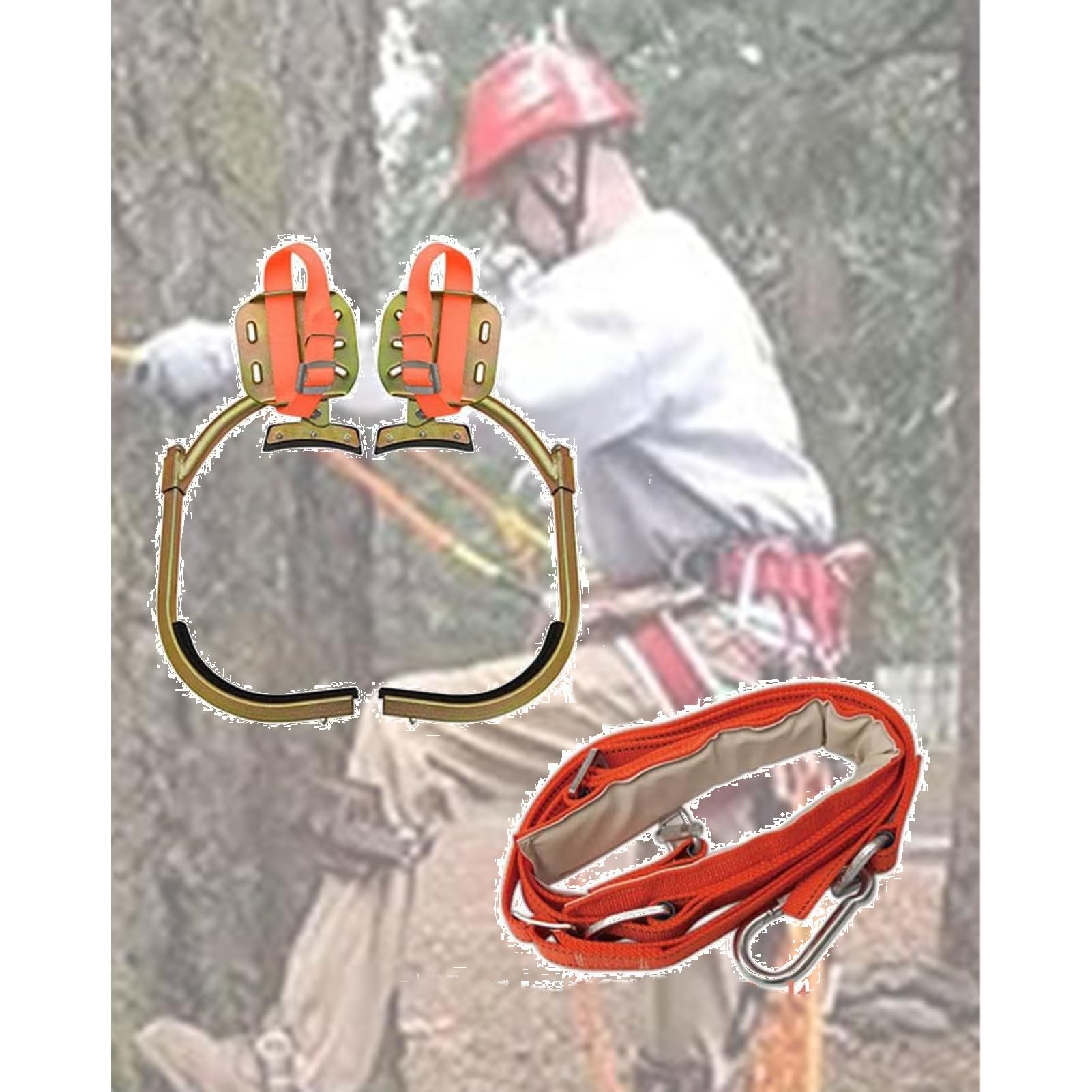 Crampons d'escalade pour arboristes et élagage en acier réglable
