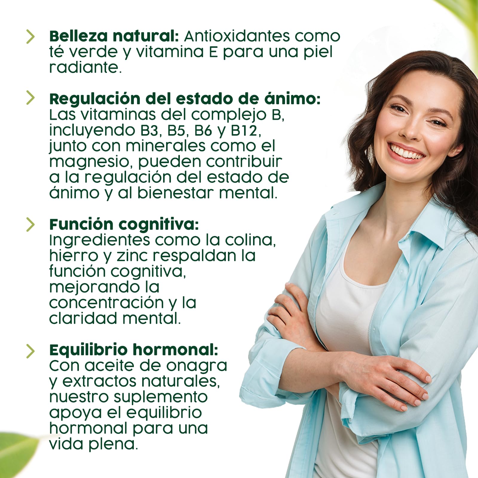Espadiet Multi Woman Extra – Con Vitaminas, Minerales y Plantas Específicas para la Salud Femenina – Multivitamínico para Mujeres – Salud Hormonal, inmune, Cabello, Piel y Uñas – Energía – 60 Perlas