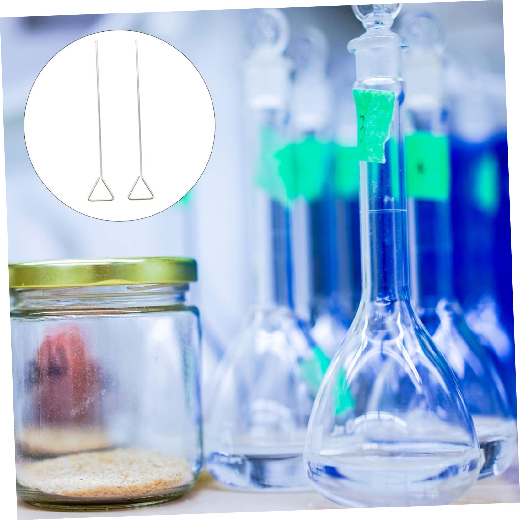 NAMOARLY 2pcs Laboratory Accessories Science Coating Rod Wide Spreading Laboratory Tool Sample Spreaders Stainless Steel