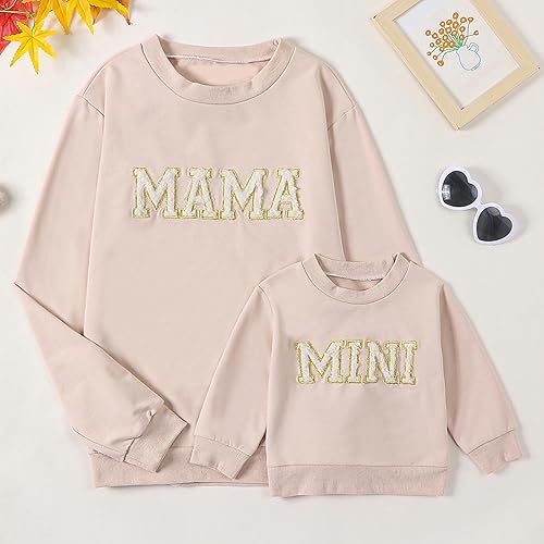 Miniatura 6 de Karwuiio Mommy and Me Family Matching Outfits Halloween Pumpkin Print Sudadera de manga larga sin botones
