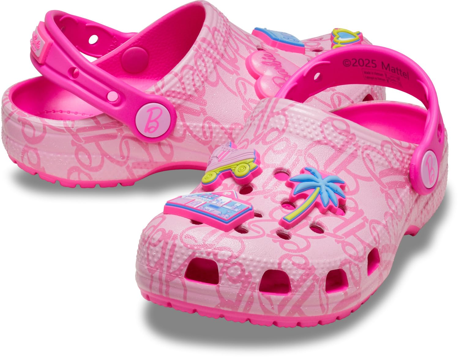 Crocs Mattel Pink Barbie Classic Clog T, Zuecos Unisex niños