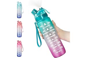 O2 Cool Mist Motivational Water Bottle