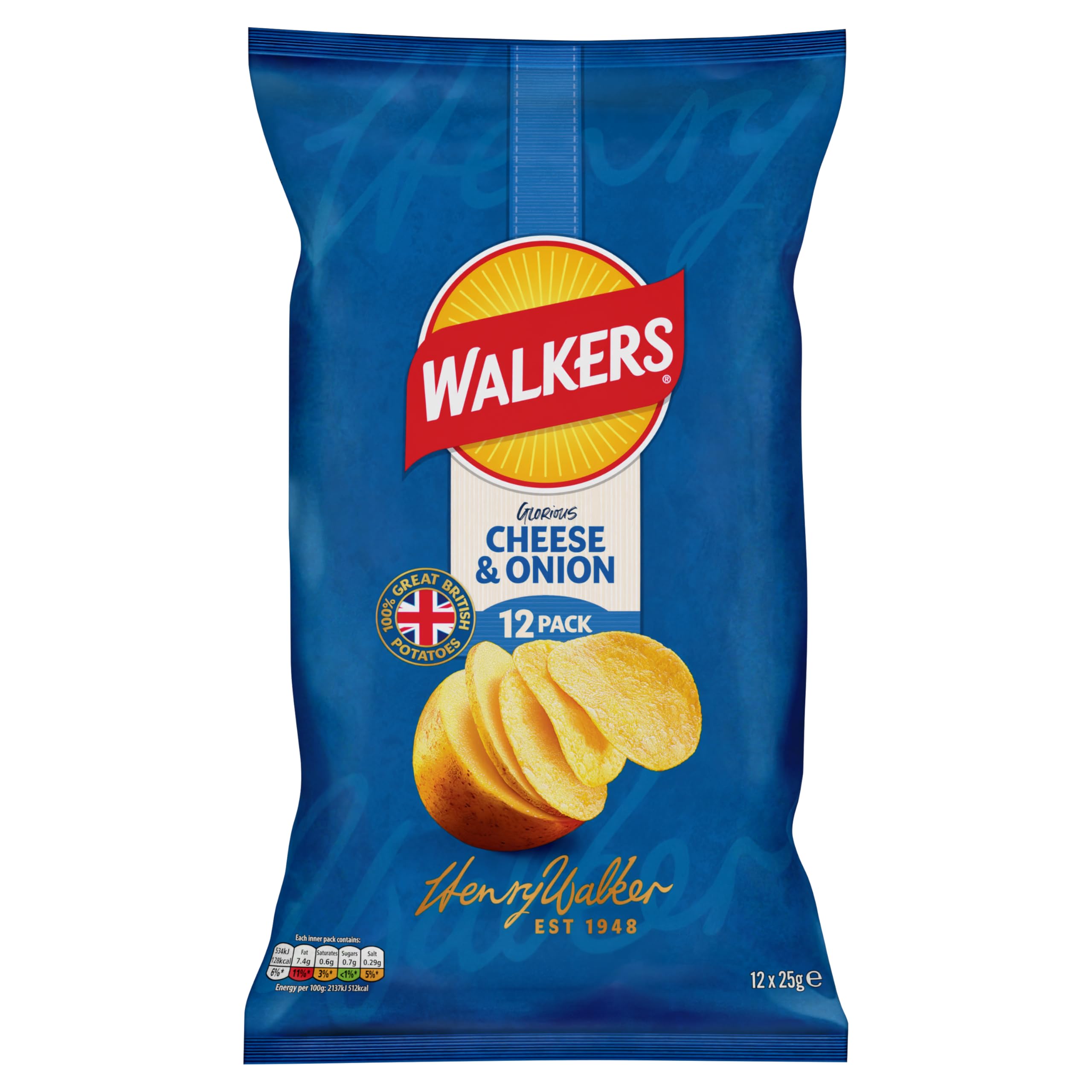 Cheese & Onion Multipack Crisps 12x25g