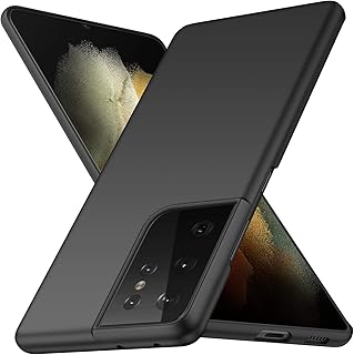 ORNARTO Fodral till Samsung S21 Ultra 5G, tunn premium hårdplast matt finish reptåliga fodral för Samsung Galaxy S21 Ultra...