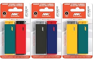 Wind-Resistant Flame Lighters with Bold Designs: Your Ideal Lighters for Candles, Camping, and Outdoor Adventures