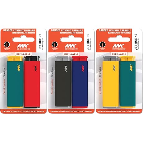 Wind-Resistant Flame Lighters with Bold Designs: Your Ideal Lighters for Candles, Camping, and Outdoor Adventures