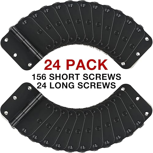 Vista 146 de Paquete de 6 bisagras redondeadas, radio de 5/8 de pulgada, herrajes para cabaña, bungalow, apartamento, casa rodante, rascacielos, habitación