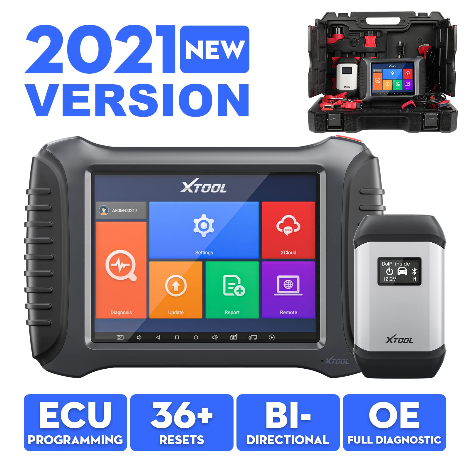Buy XTOOL A80 Pro Master Diagnostic Scan Tool with J2534 ECU Programming for 36
