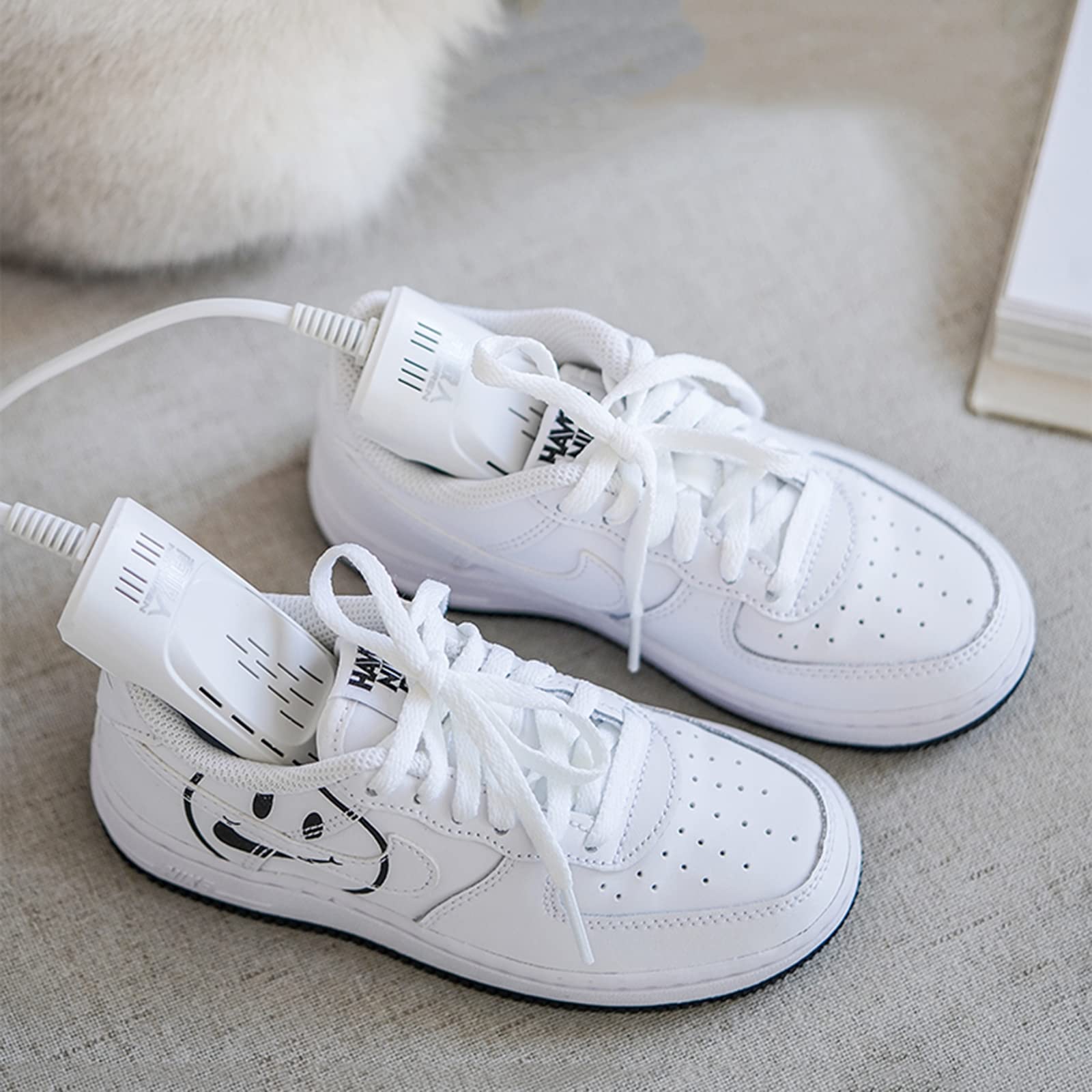 Scaldapiedi Portatile per asciuga Scarpe con Timer per Scarpe, Scarponi da Sci, Guanti, Calzini in Inverno/Giorni piovosi, Rosa