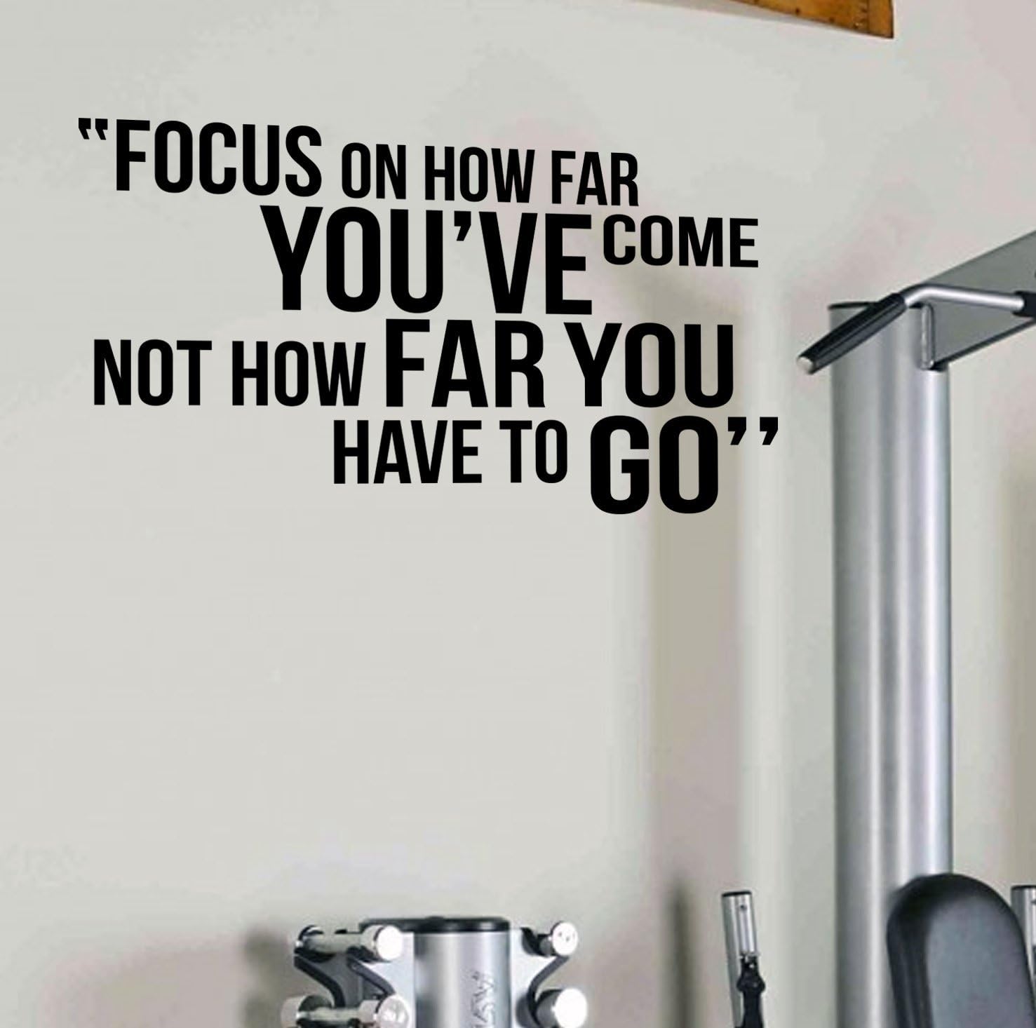 Focus Life Work Premium Motivational Wall Art Decal. (Black)