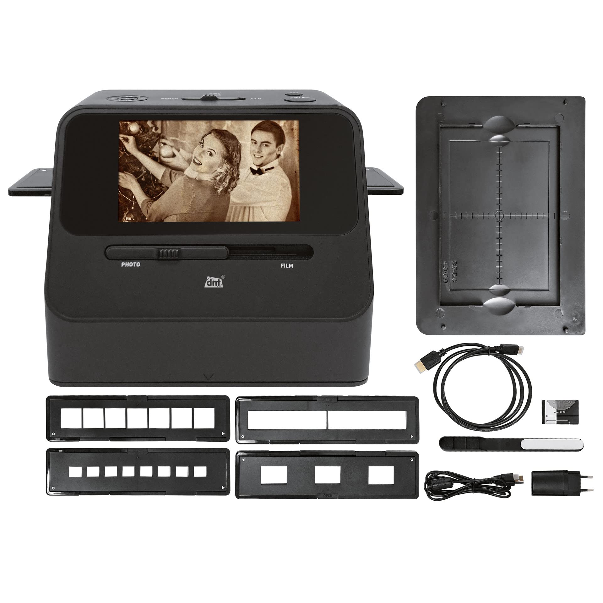 DNT 4-in-1 Kombi-Scanner SlideCopy PRO 14 MP Bildscanner Akkubetrieb SD-Karte