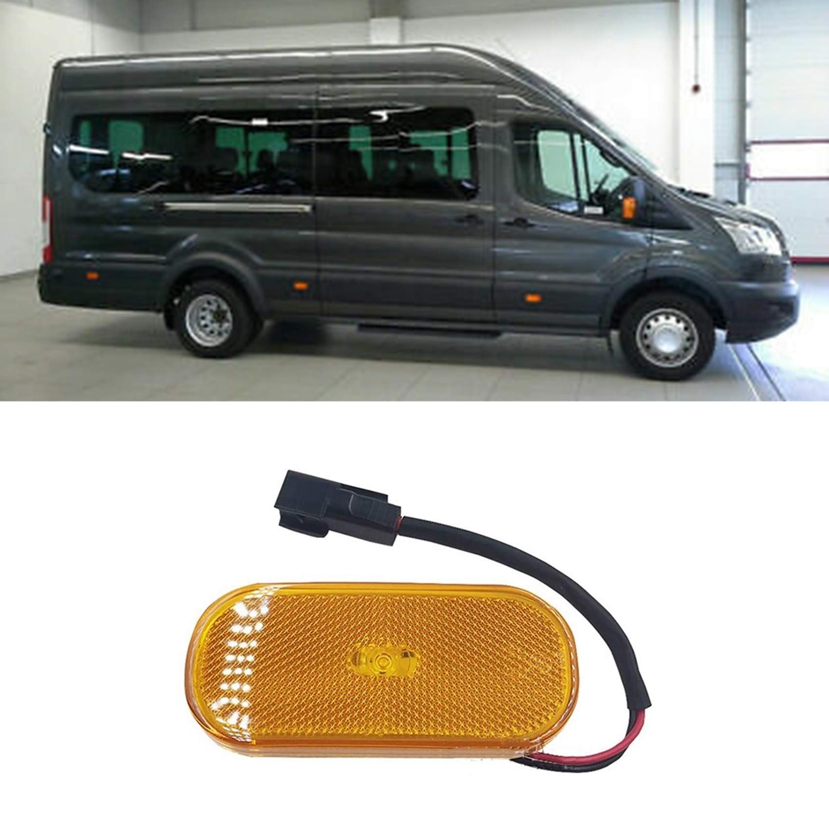 Lámpara De Señal Lateral Halógena Para Ford Transit MK8 2014-2018 - Repuesto BK31-15442-CB