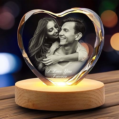 Marcos de fotos de cristal, regalos de cumpleaños para mujeres, hombres, mamá, papá, aniversario, boda, conmemorativo, regalos personalizados para