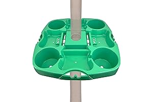 2-In-1 Umbrella Table Tray: Your Ultimate Beach Companion for Refreshment and Entertainment