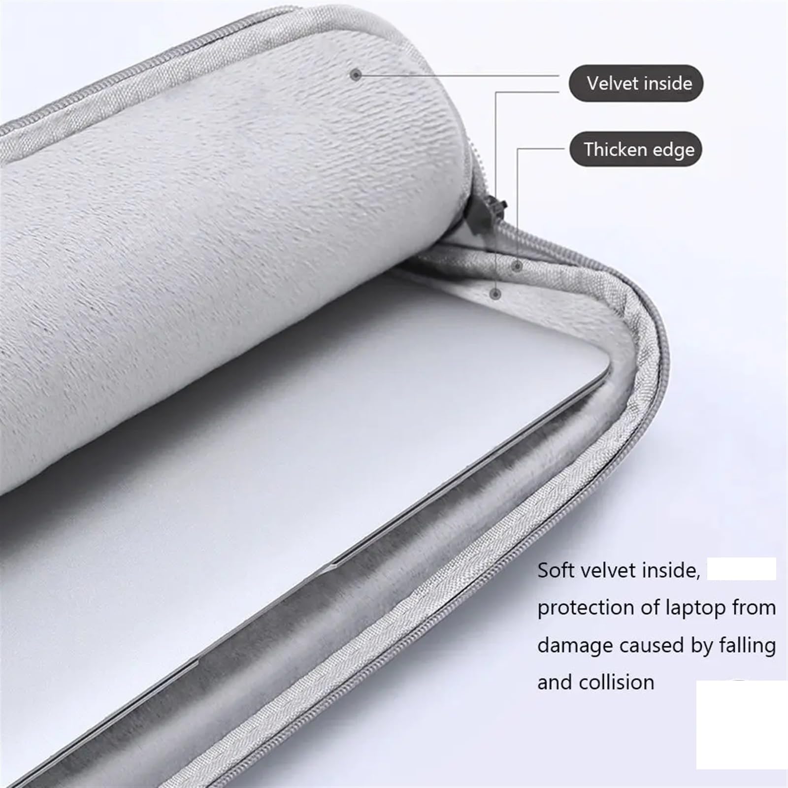Borsa for laptop Custodia antiurto for computer portatile for Per Computer | Light Grey