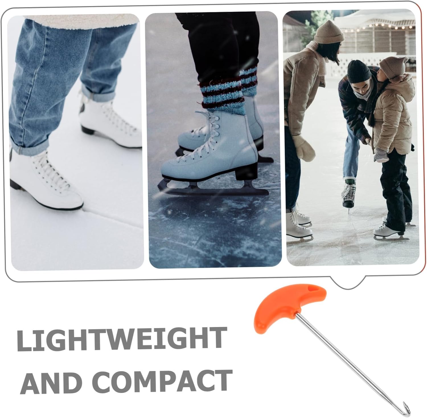 BESPORTBLE Hockey Skate Tightener Skate Key Tool Ice er Skate Tool Lace Puller Tool Boot Puller Hockey Lace