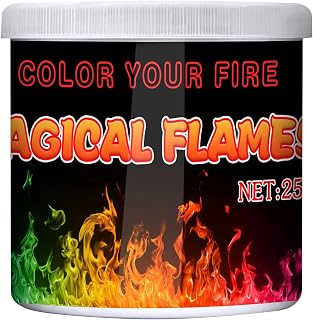 hukezhu Magic Flames Magical Fire Colorful Neon Flames, A Unique Way to Enjoy Brilliant Display of on Wood Burning, Fires Halloween and Christmas (Multicolor, One Size)