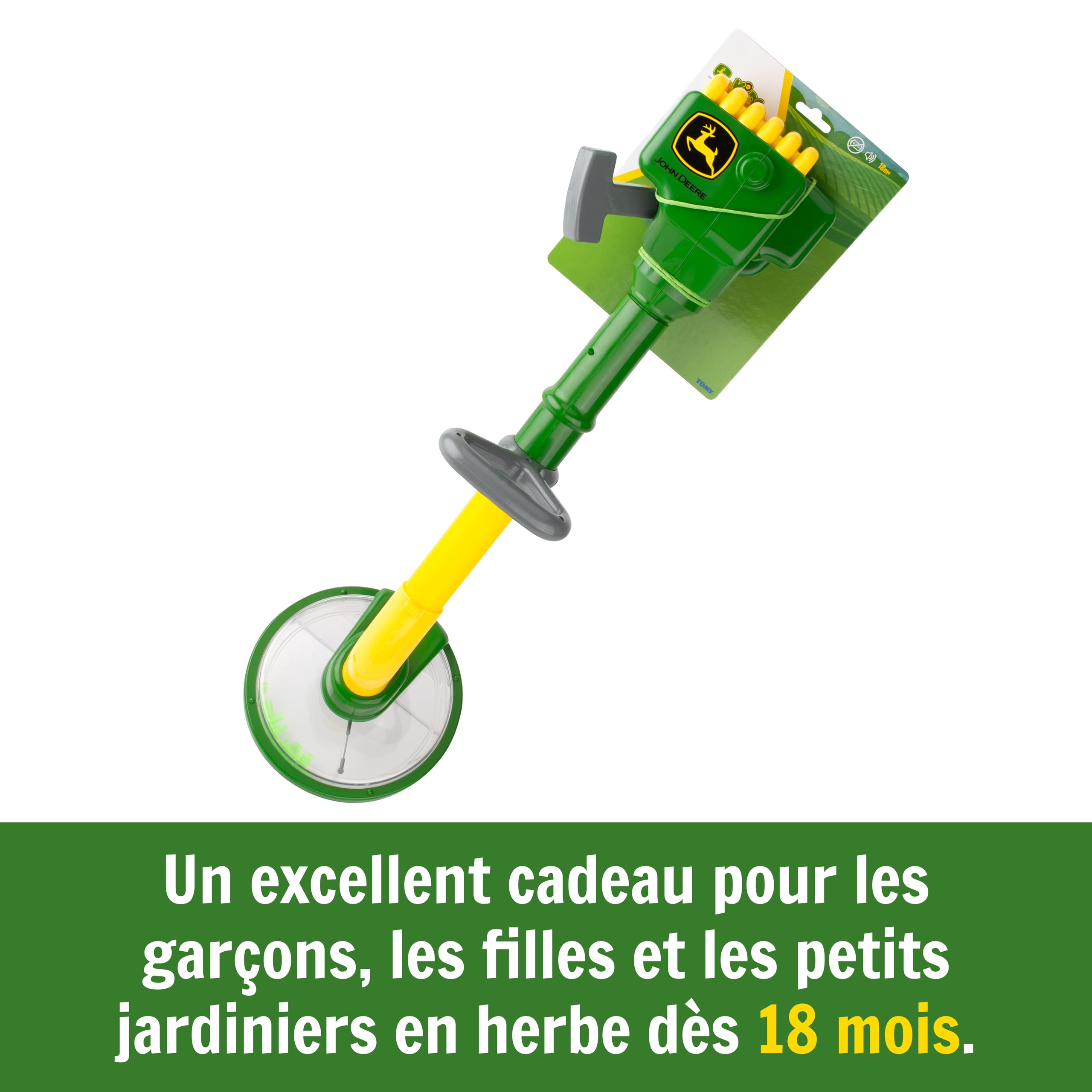 Tomy John Deere Taille-Haie, Jouet de Jardinage sans Pile avec Action mécanique et bruitages réalistes pour Enfants de 18 Mois et Plus Tomy John Deere Taille-Haie, Jouet de Jardinage sans Pile avec Action mécanique et bruitages réalistes pour Enfants de 18 Mois et Plus